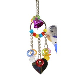 Bonka Bird Toys 1763 Heart Charm Bird Toy Parrot cage Toys Cages Cockatiel Parakeet parrotlet