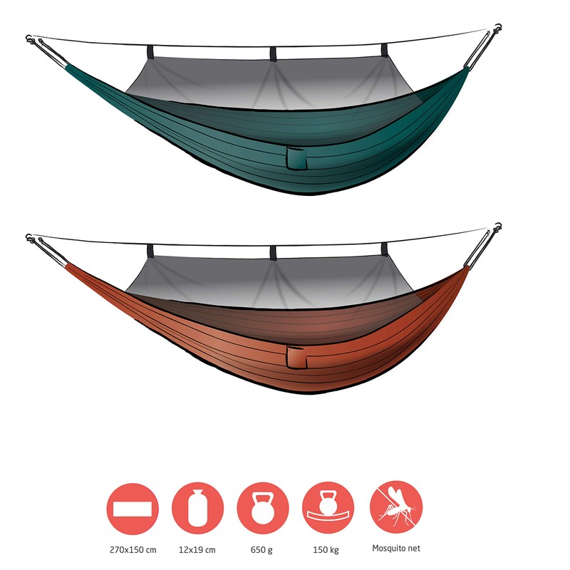 Grand Canyon Unisex - Adult 'Bass Mosquito' Lightweight Hammocks Storm