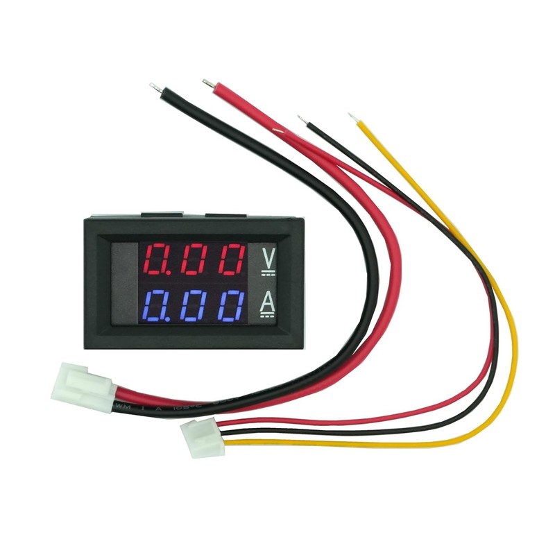 A-DIGISHUO 2Pcs 0.28" Digital Voltmeter Ammeter | DC 100V 10A