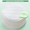 20 Pcs Organic Bamboo Nursing Breast Pads Washable Reusable Breastfeeding