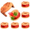 6 Pcs WA0010 Replacement Trimmer Spool for Worx, 0.065 Inch
