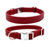 JiangYanus Leather Dog Collar with Metal Buckle, Heavy Duty PU