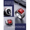 Bandmax Stainless Steel Ruby Ring Red Gemstone Ring Red Cubic
