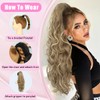 Ponytail Extension, Claw Clip Ponytail Extension Long Wave Ponytail Extensions