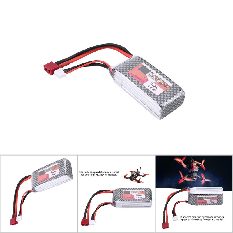 ZOP POWER 3S 11.1V 1300mAh 30C Rechargeable LiPo Battery with