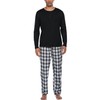 Ekouaer Men's Pyjamas Sets Long Sleeve Pjs Soft Loungewear Winter