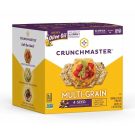 Crunchmaster Whole Grain Gluten Free Multi Grain Crackers 10.5 Ounce Pack of 2