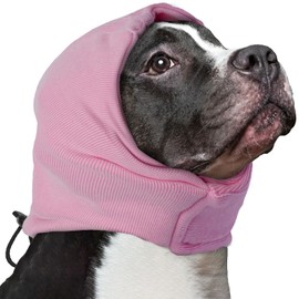 Nanaki Soft Dog Calming Hoodie Anxiety Relief Dog Ear Muffs Noise Protection Doggy Ear Wrap Hematoma Fireworks Doggy Head Cover for Bath Blow Drying Pet Head Cover Noise Cancelling Sleep Help Headband