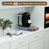 BXINREDA Acrylic Coffee Pod Organizer for Nespresso Vertuo Pod Holder
