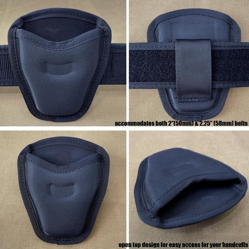 ROCOTACTICAL Open Top Nylon Single Handcuff Case, Quick Release Open