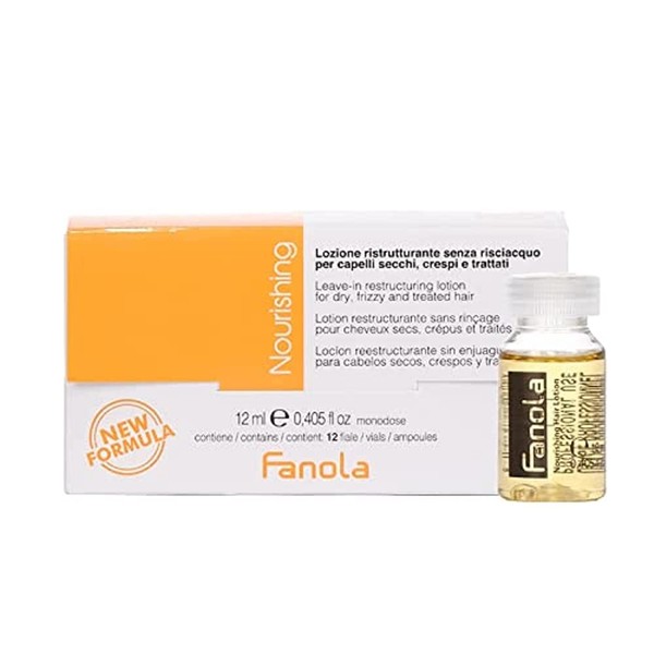 Fanola Nourishing Restructuring Leave-In Lotion 12 Ampoules of 12 ml