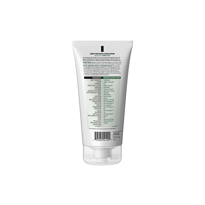 Garnier SkinActive exfoliante facial exfoliante con té verde, piel grasa,