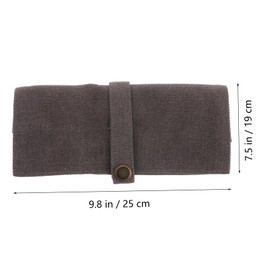 Mikinona Watch Band Organizer Bag Watch Holder Watche Band Storage Pouch Canvas Material Compact