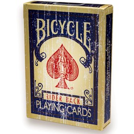 Magic Makers Faded Rider Back Blue Bicycle Deck