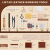 CBHGFEA 51-Piece Leather Working Kit: CBHGFEA Craft Tools Set with