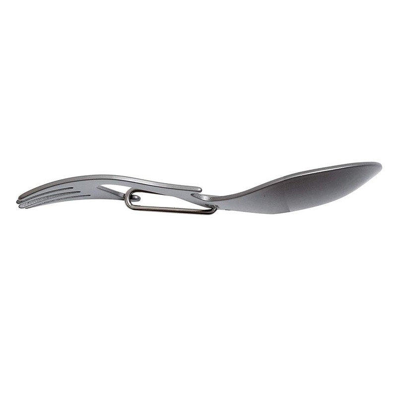 Fork Stainless Steel Sporks Titanium Spoon with Can Bottle Opener