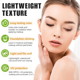 TLM Color Changing Foundation, Face Cover Concealer Cream, Warm Skin Tone Foundation, Moisturizing Liquid Foundation Makeup Base, Waterproof Poreless Foundation SPF15, Pack of 1 (B, 30ML)