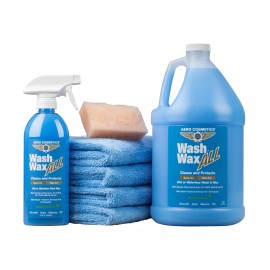 Aero Cosmetics Waterless Wash Wax All 144oz Kit Aircraft Quality for Car RV Boat Motorcycle
