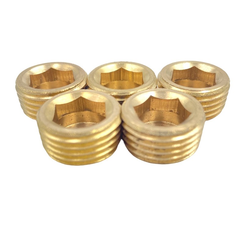 10pcs 1/2" NPT Male Brass Pipe Fitting Plug adapter Internal