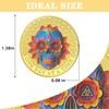 Affirmation AA Sobriety Coin - Colorful Skull Flower One Day
