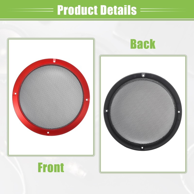 Motoforti 8 Inch Car Speaker Mesh Cover Round with Screws