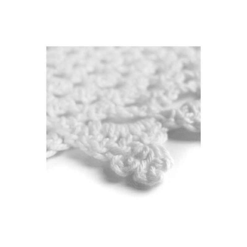 kilofly Crochet Cotton Lace Table Placemats Doilies Value Pack, 4pc,