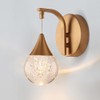 Sedelan Modern Crystal Bubble Wall Sconce, 5W Dimmable Indoor LED