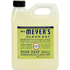 Mrs. Meyer's Clean Day Earth Friendly, Mrs. Meyers Liquid Hand Soap Refill 33 Oz Lemon Verbena Scent -