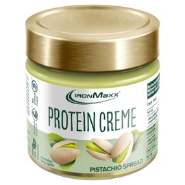 IronMaxx Protein Cream - Pistachio Cream - 200 g Jar | Protein-Rich Bread Spread with Pistachios | No Added Sugar | Creamy Consistency & Ideal for Fitness Conscious People