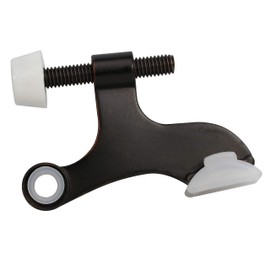 5 Pack Rok Hardware Adjustable Heavy Duty Hinge Pin Door Stop in Oil-Rubbed Bronze Finish, ROKDSP1ORB