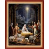 Foxhool Stamped Cross Stitch Kits,11CT Printed Cross Stitch Pattern Full