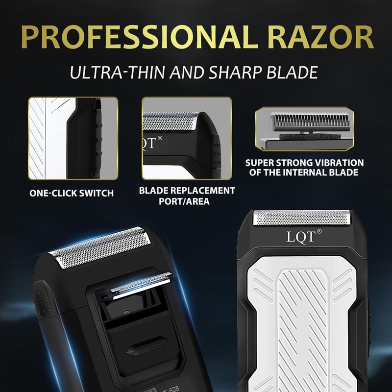 Hair Clippers for Men with LED Display, 4-Piece Cordless Grooming