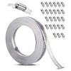 Xespis Hose Clamps 304 Stainless Steel, 10 m Hole Tape