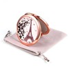 Dynippy Compact Mirror Rose Gold Makeup Mirror Folding Mini Pocket