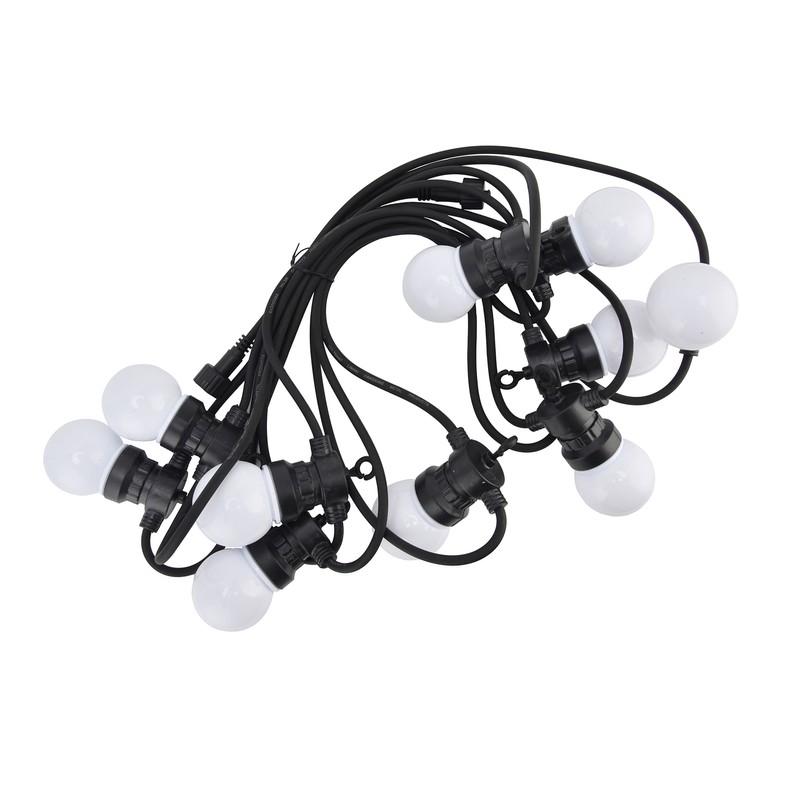 G50 Bulb String Light 5M 10LED White Globe Bulb Decorative