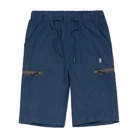 Little Donkey Andy Bermudas ultraligeras de secado rápido para hombre, ultra elásticas, con cordón, bolsillo con cremallera, senderismo, viajes, golf