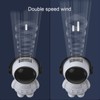 Portable Fan Spaceman Shaped 2 Speeds USB Rechargeable Mini Neck