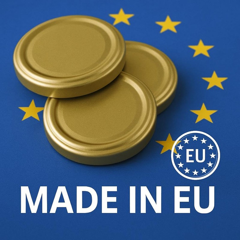 Pullmer 110mm Screw Cap Twist Off Lid (White, Pack of