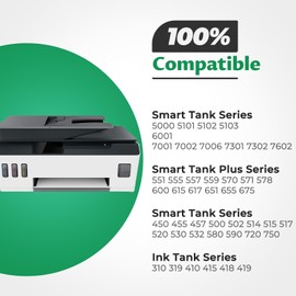 Trokliey 32XL Black Ink Bottles for Smart Tank 5101 7602 6001 Ink Refill, Compatible with HP 32XL Black Ink Bottle for Smart Tank 5101 5000 5102 7301 7001 5103 Smart Tank Plus 651 551 570 455 450