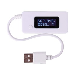 ARCELI White Tail LCD Backlight LCD Digital Display USB Ammeter Voltmeter Charging Capacity Test Table Detector