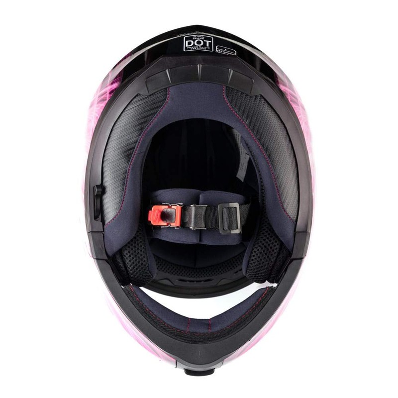 Typhoon TH158 Adult Women's Modular Full Face Motorcycle Helmet Flip-Up