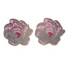 Large Colorful Peony Flower Cufflinks