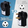 RV Surge Protector 30A Male to 30A Female Adapter 1050J