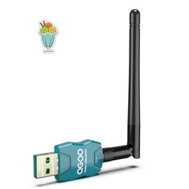 Class 1 Long Range Bluetooth Adapter for PC, QGOO USB Bluetooth Adapter for PC 5.3+EDR, Bluetooth Dongle Bluetooth Receiver Support Windows10/8.1/8/7（green-186）