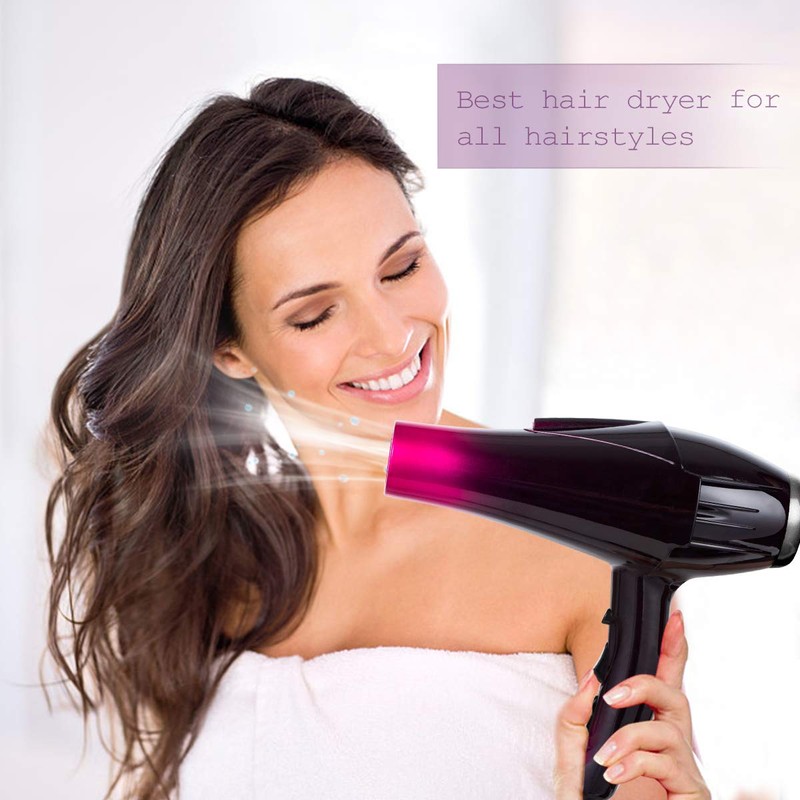 Professional Hair Dryer with Blue Light Far Infrared Negative Ionic