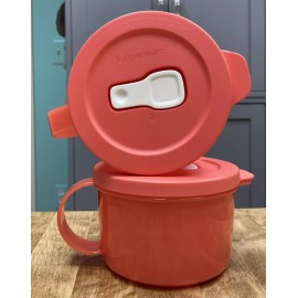 Tupperware CrystalWave Plus Soup Mugs-U-Pick Color Choices-NEW-SH - CrystalWave Soup Mugs Set of 2 Guava