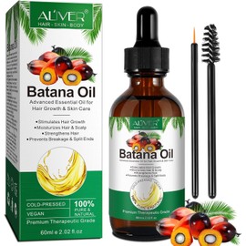 Batana Oil for Hair Growth & Skin Care, 100% Pure & Natural Batana Oil, Prevents Hair Loss, Repairs Damaged Hair & Skin, eliminates Split Ends & Increases Shine
