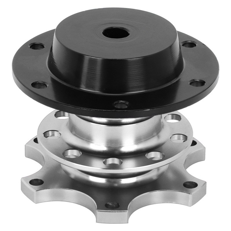 Universal 6 Hole Steering Wheel Quick Release Disconnect Hub Adapter