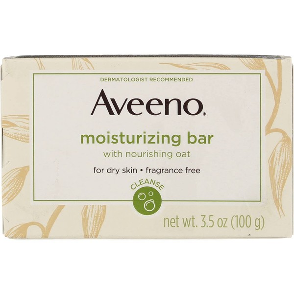 AVEENO Naturals Moisturizing Bar for Dry Skin 3.50 oz (Pack of 5)