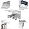 Qobobo® Toilet Roll Holder with Shelf, V2A Rustproof Stainless Steel